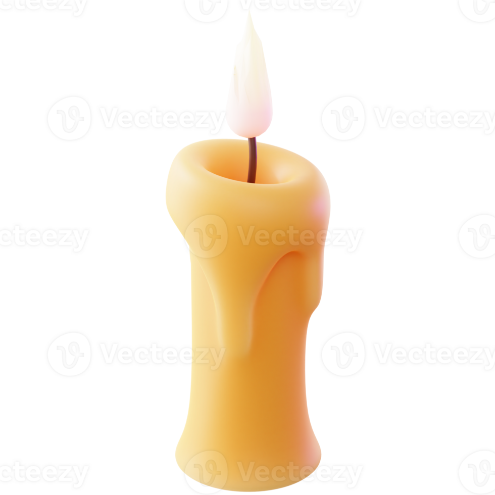 3d vela icono png