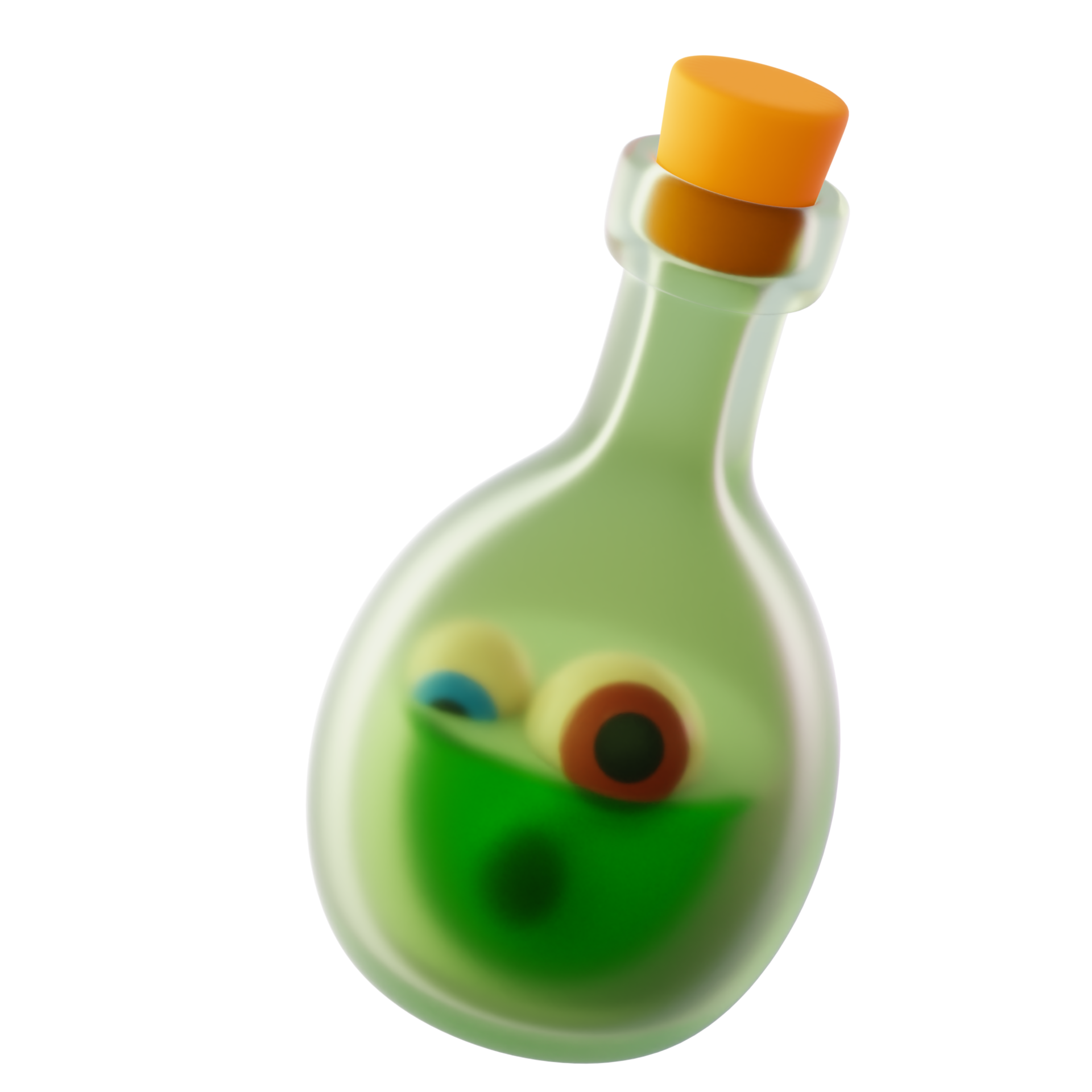 Bottle of Green Poison. Halloween element icon 29338145 PNG
