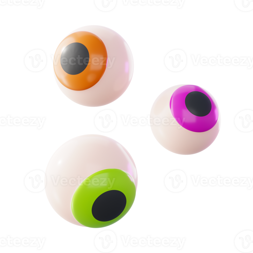 Eyeball icon .Halloween 3D element png