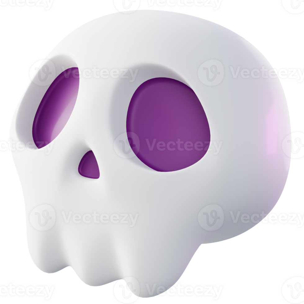 3d Skull icon png
