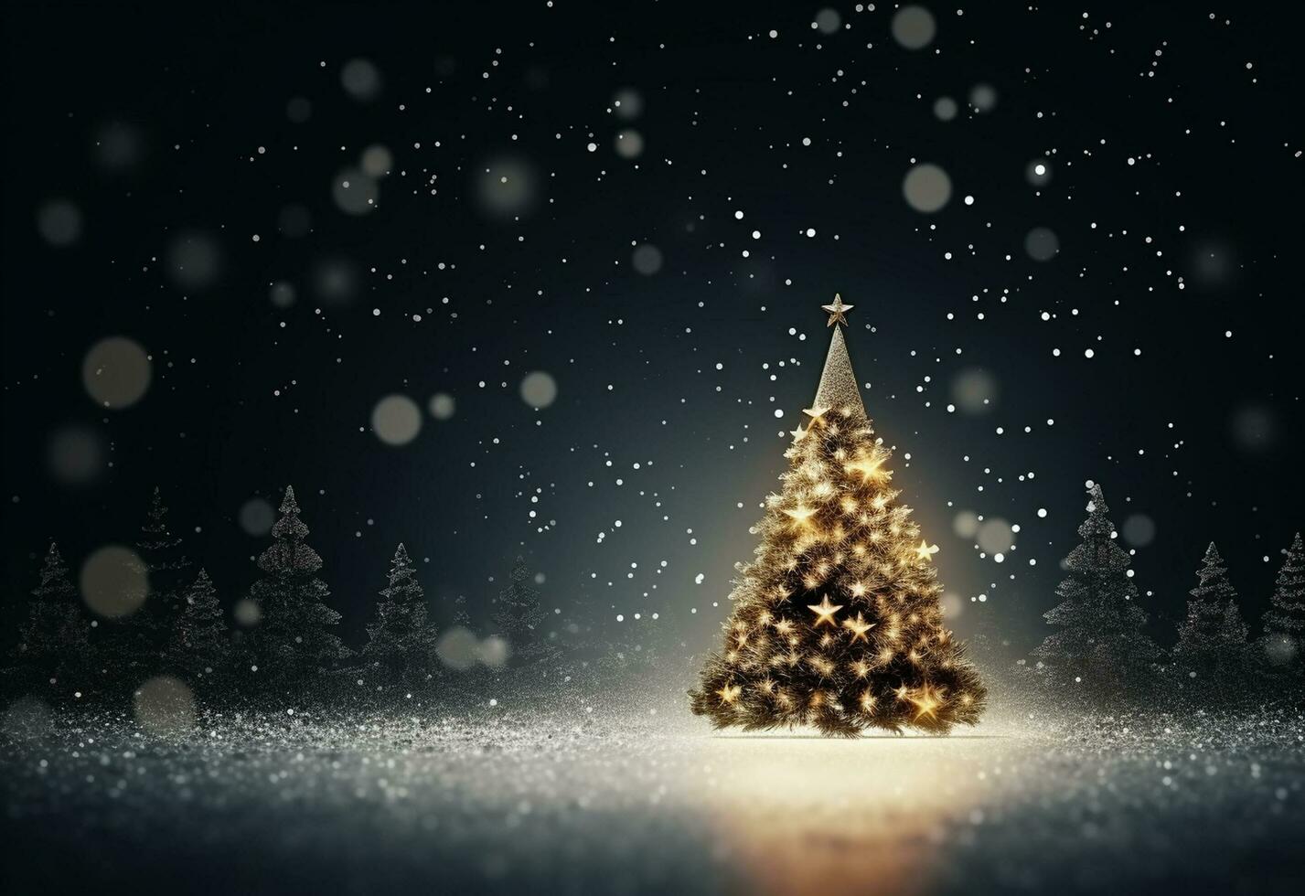 Ai generative Christmas background with negative space realistic image ultra hd high design very detailed photo