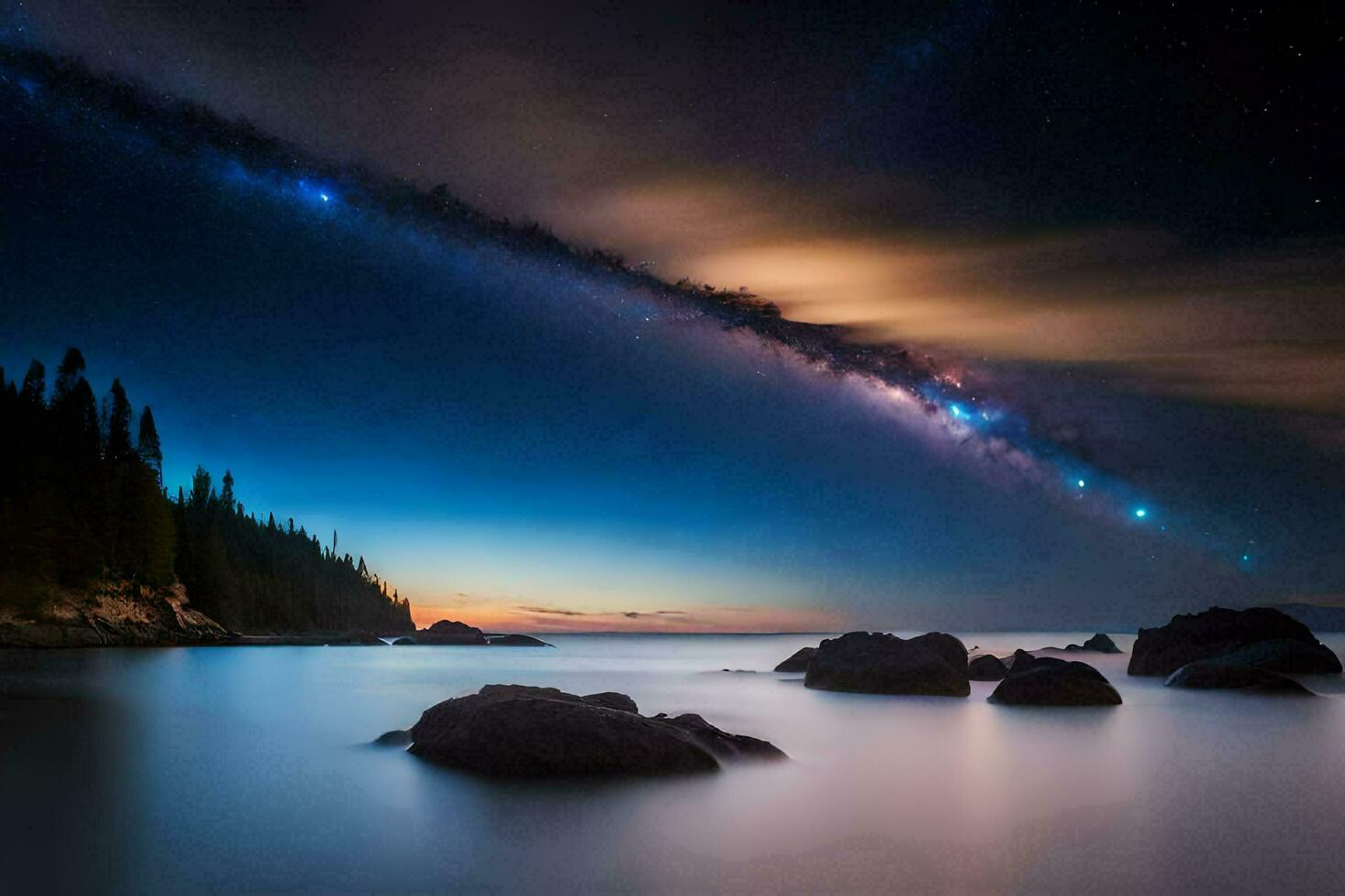 Night View Ai Generative photo