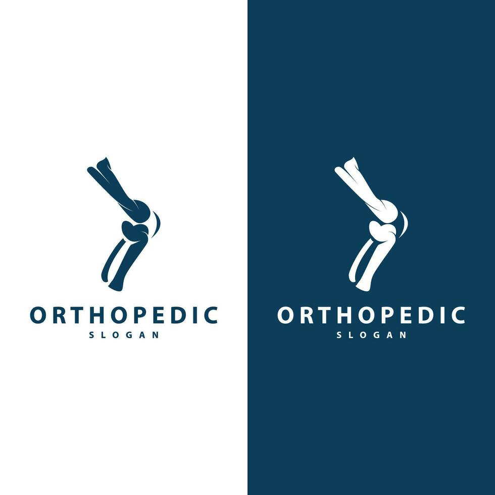 Minimalist Bone Health Logo Illustration Template Design vector