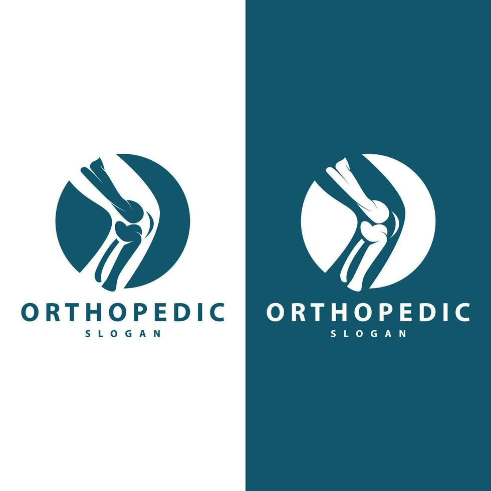 Minimalist Bone Health Logo Illustration Template Design vector