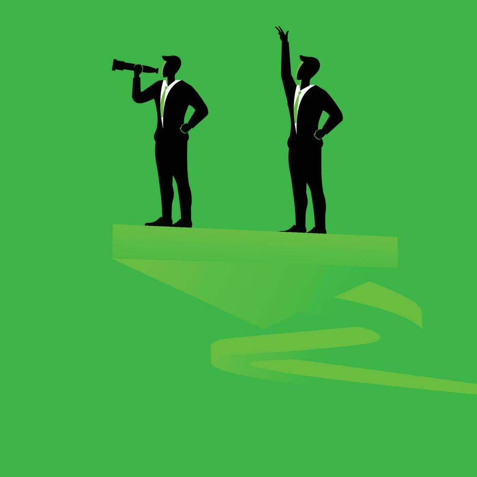 silhouette of businessman doing his activities vector