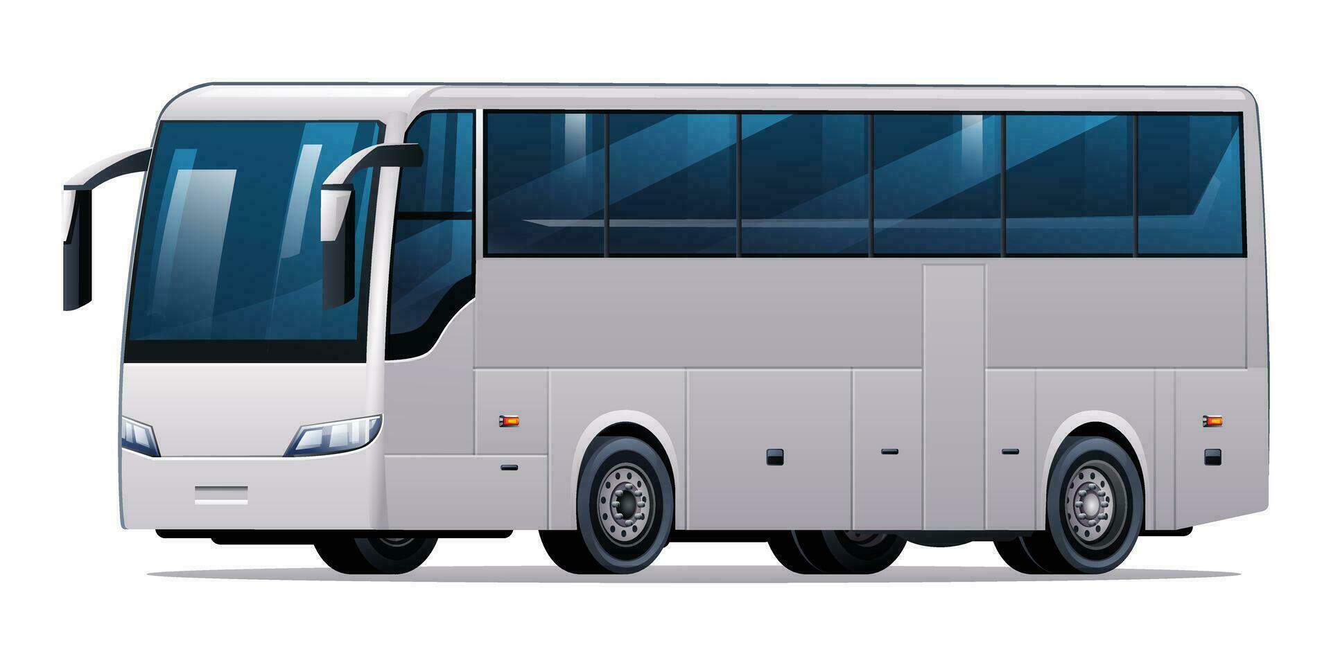 Bus vector illustration. Public transport isolated on white background