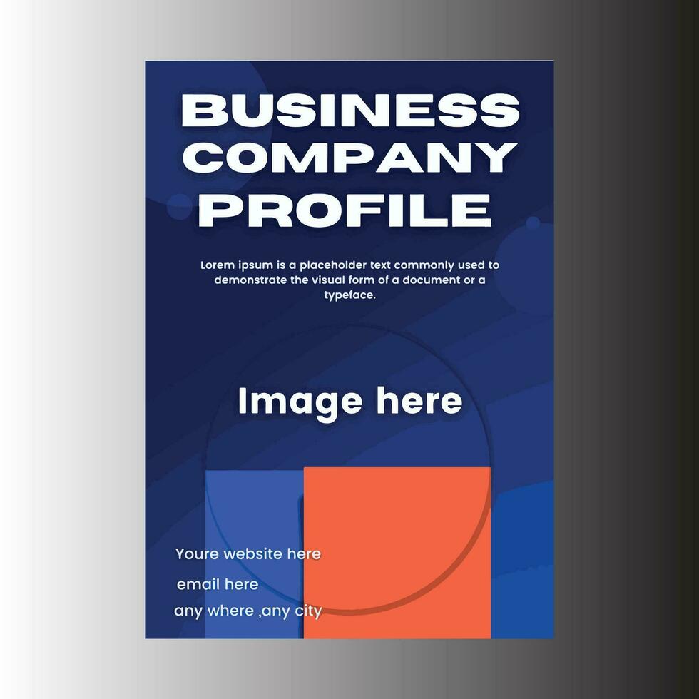 Business Company Profile Brochure Cover Design Template vector