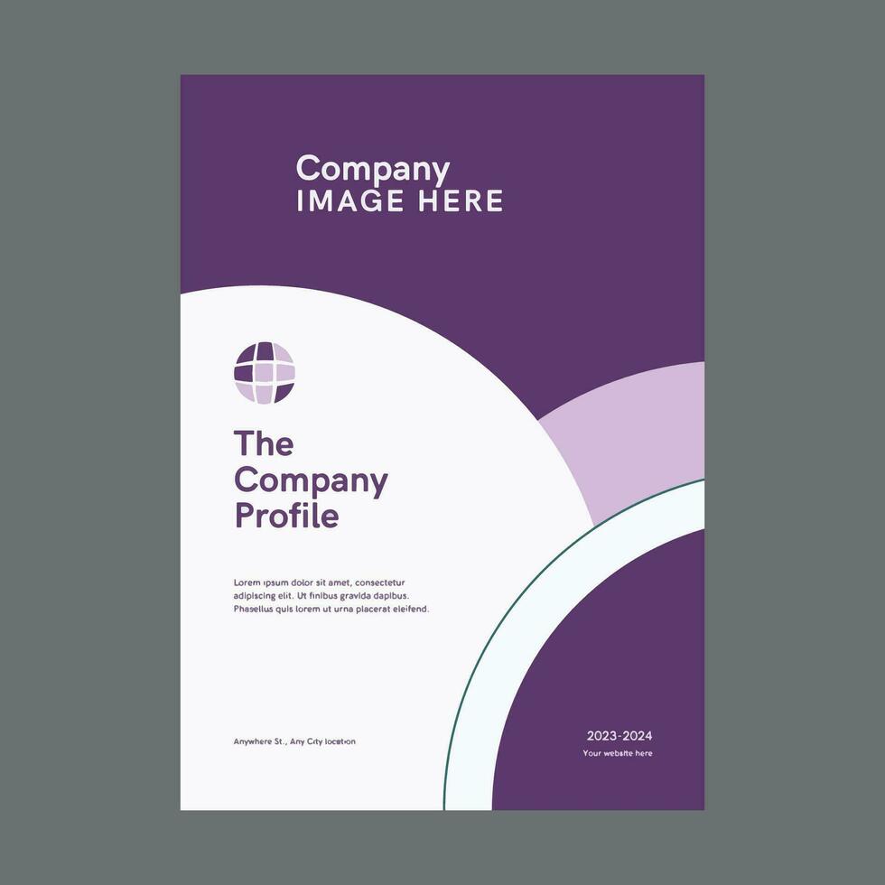 Company Profile  Brochure Cover Design Template adept for multipurpose Projects vector