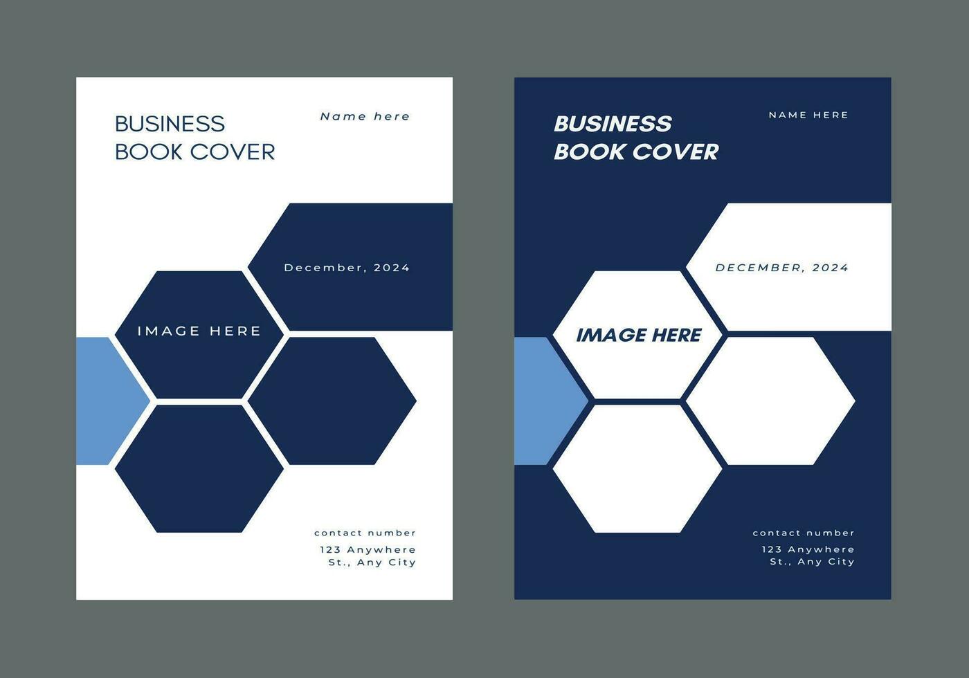 Modern Business Book Cover, Company Profile Brochure Cover Design Template vector