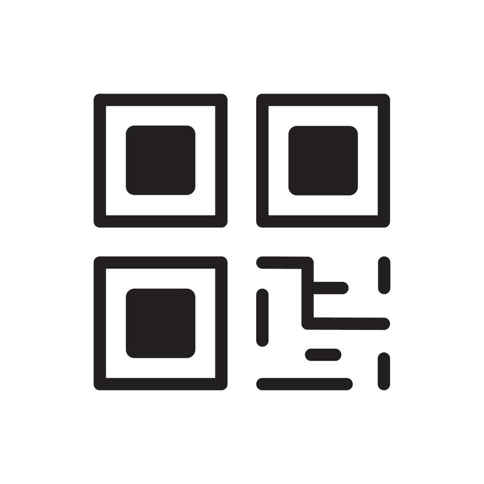 qr código icono ilustraciones vector gráficos