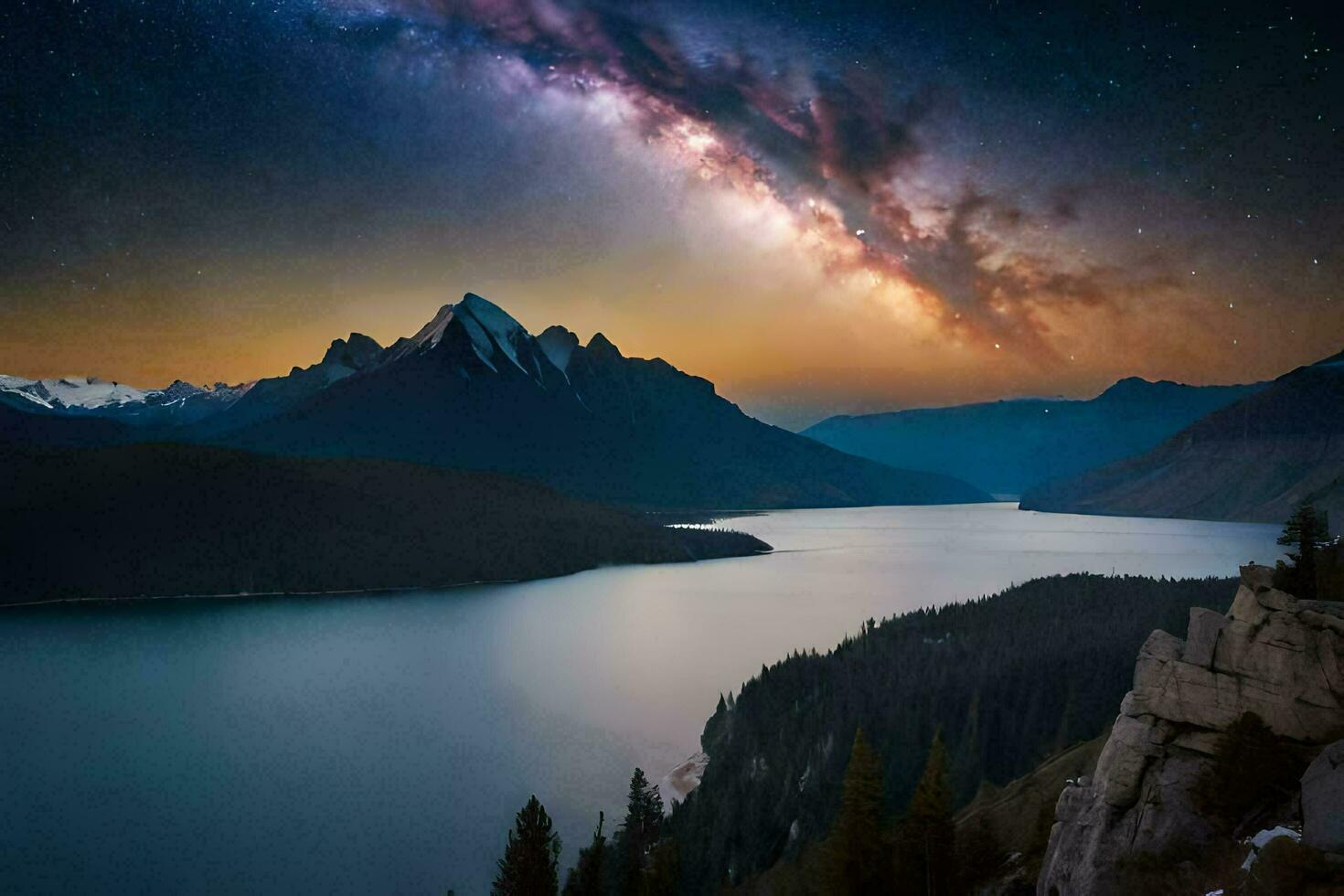 Night View Ai Generative photo