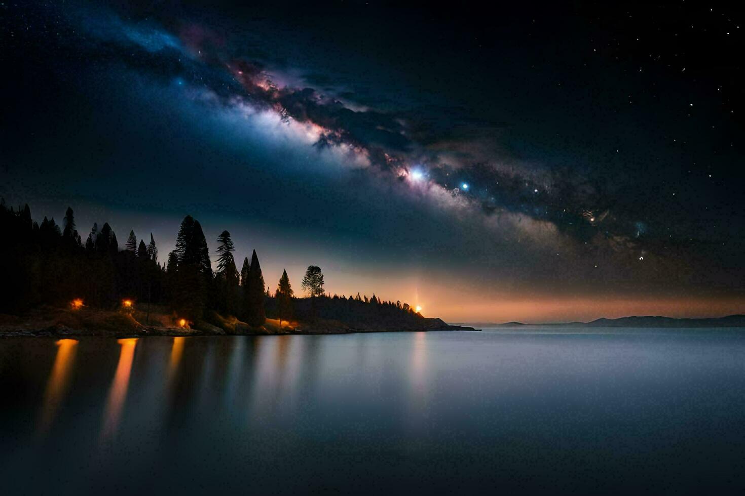 Night View Ai Generative photo