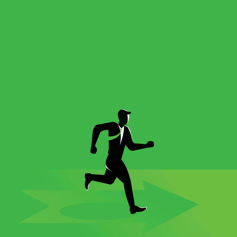 silhouette of businessman doing his activities vector