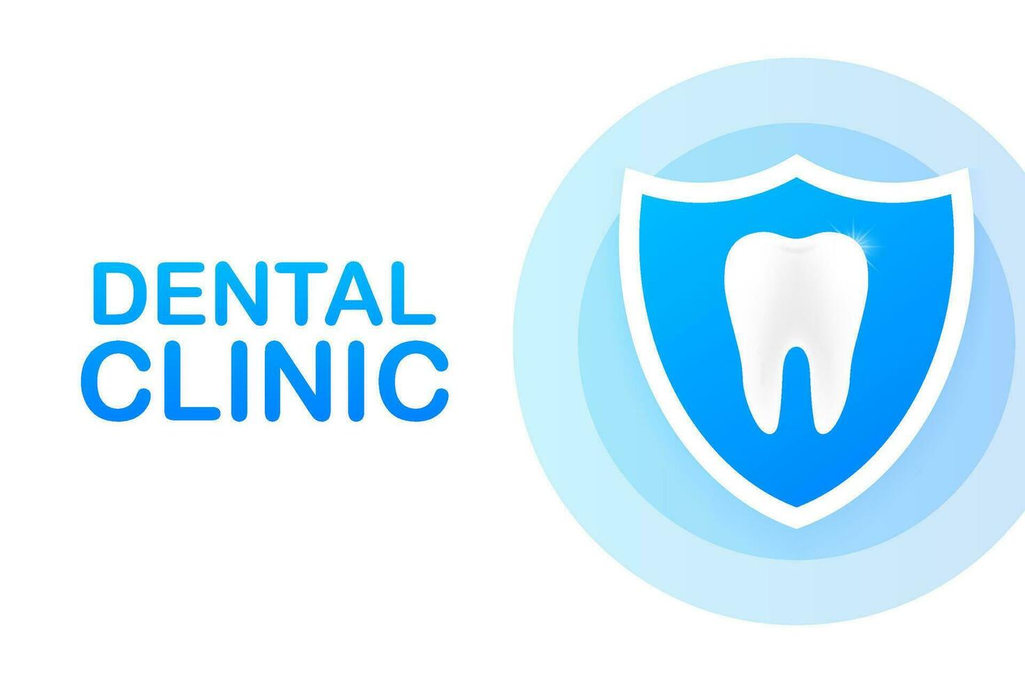 Dental clinic concept banner with character. Can use for web banner. Vector illustration.