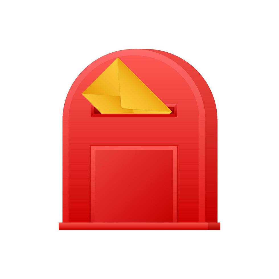 Set Mail box, post mailbox. Vector stock illustration.