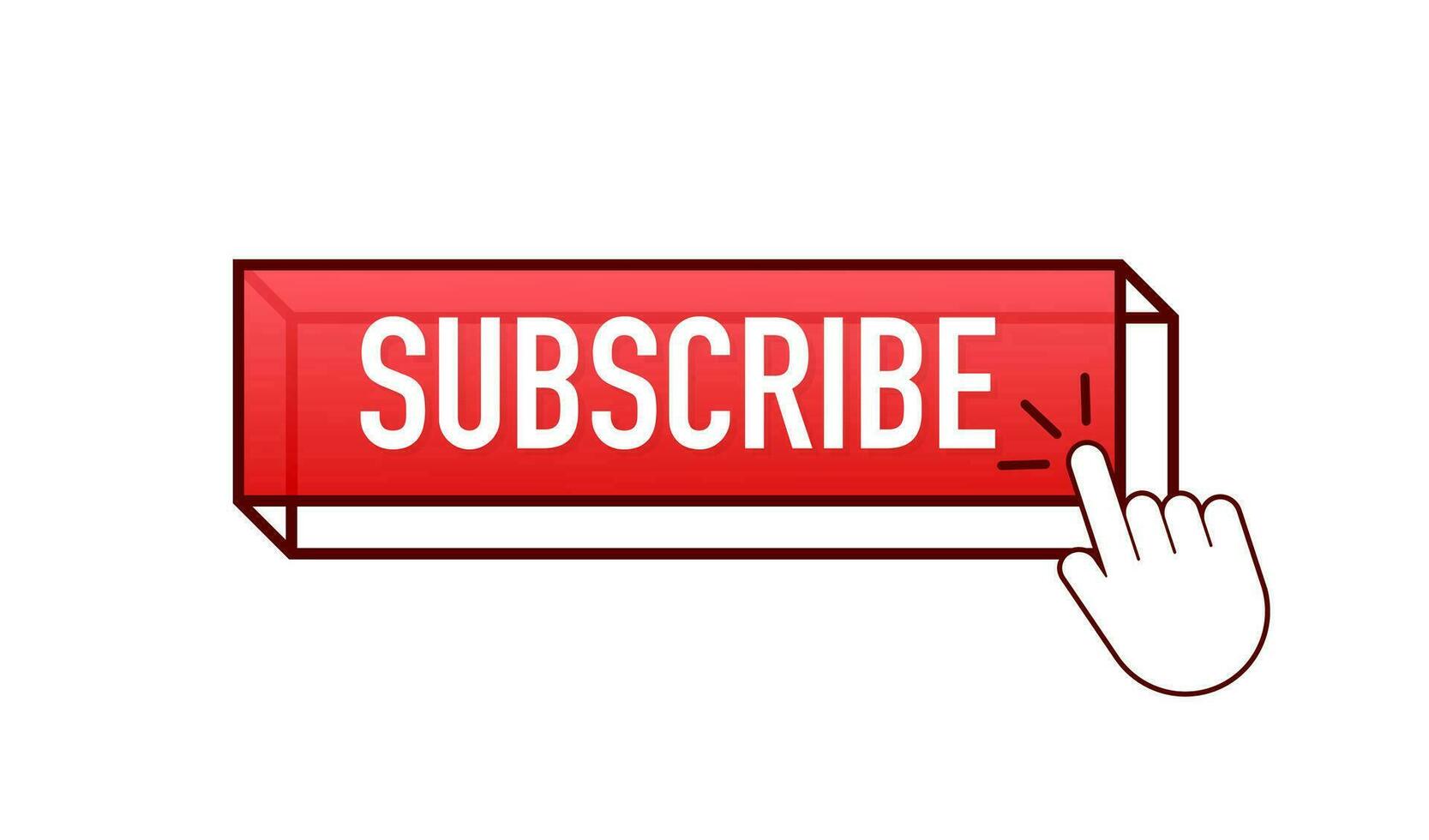 Subscribe button for marketing design. Live streaming button. Motion graphics concept. Live stream logo 4k vector