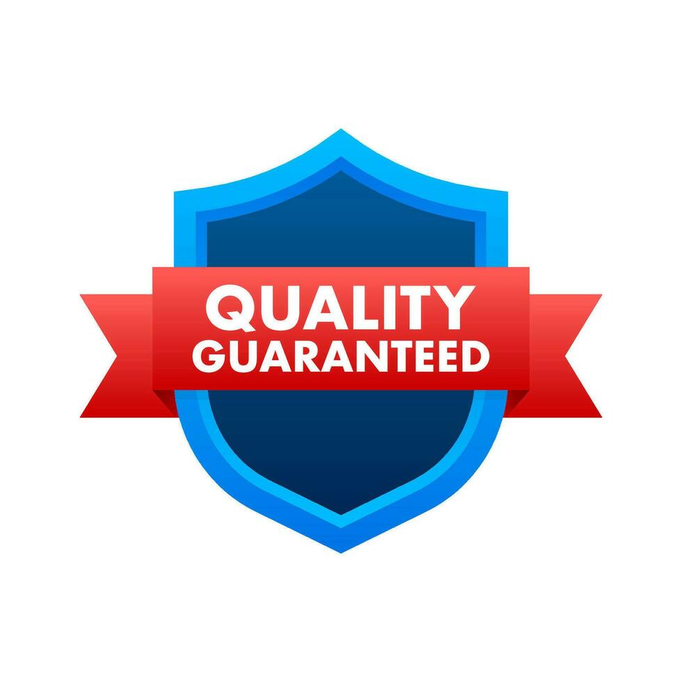 Quality guaranteed. Check mark. Premium quality symbol. Vector stock illustration.