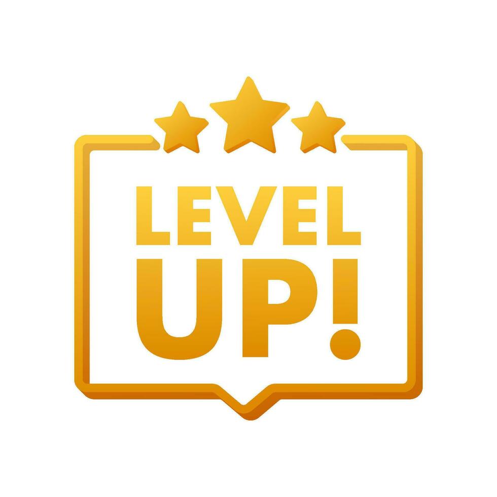 Game icon bonus. level up icon, new level logo. Motion graphics 4k vector