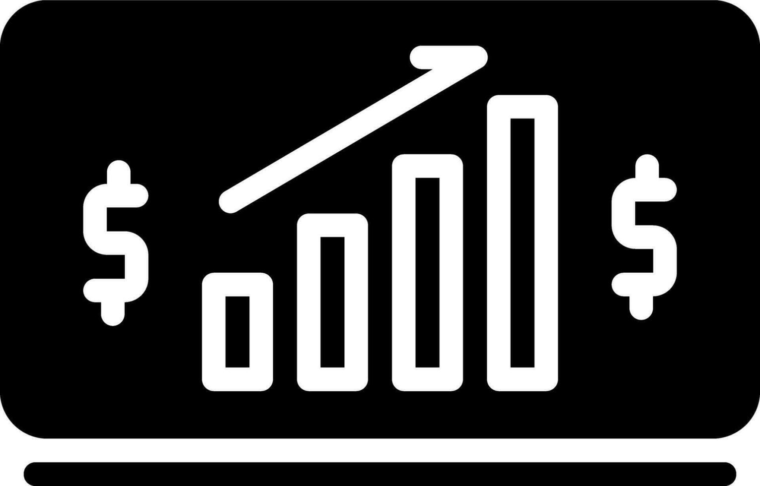 solid icon for trading vector