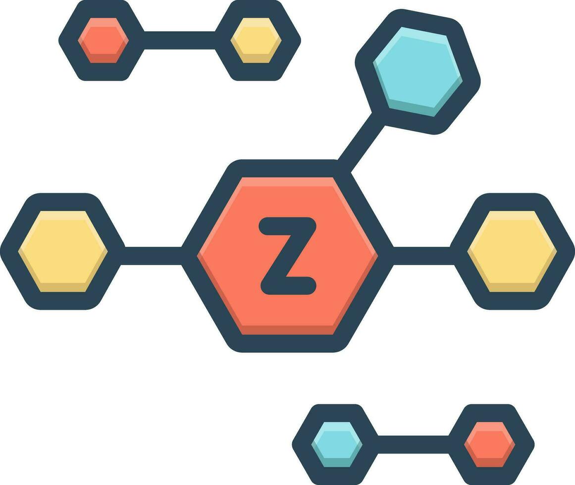 color icon for zinc vector
