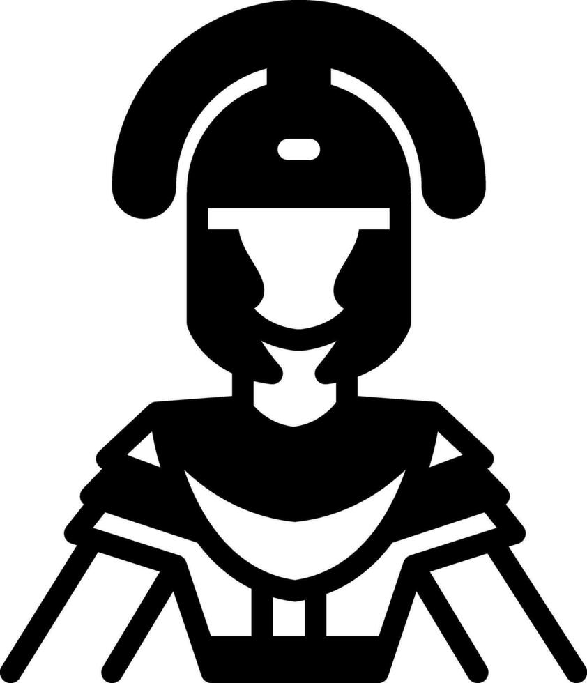 solid icon for roman vector