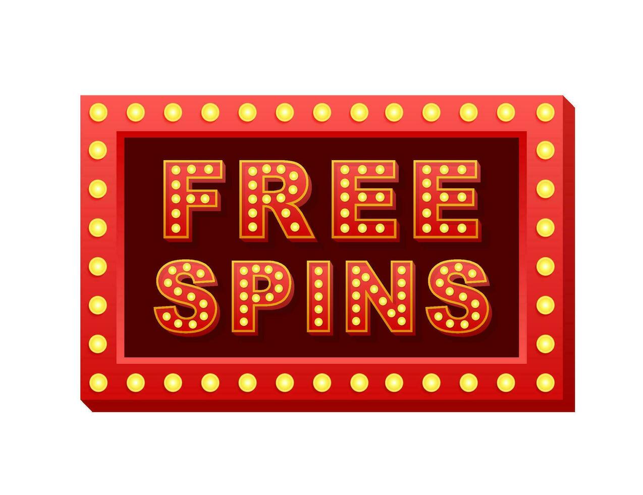 Casino free spins slots. Online casino. Gambling casino games. Vector stock illustration.