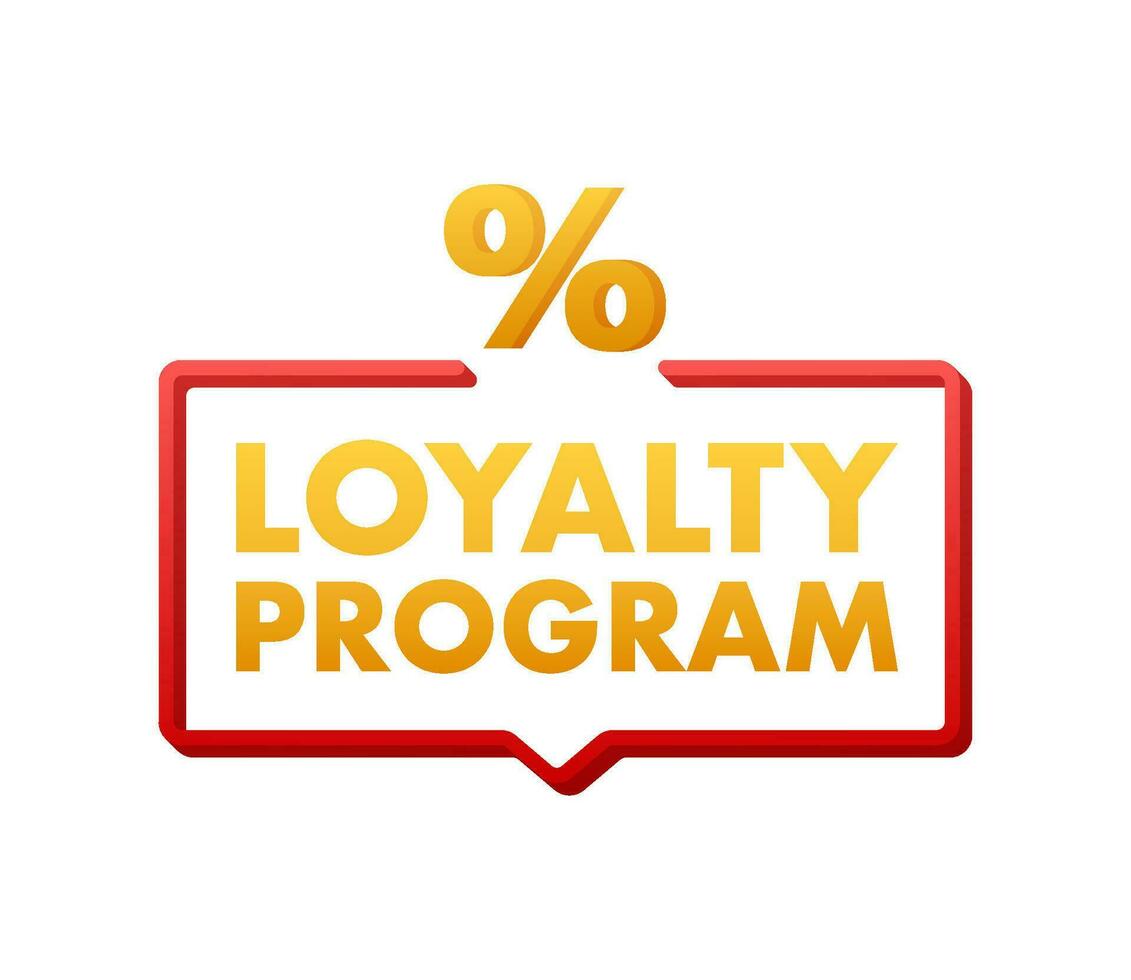 Loyalty program in flat style. Discount coupon. 3d coupon reward. Discount, loyalty program, promotion. 4k vector