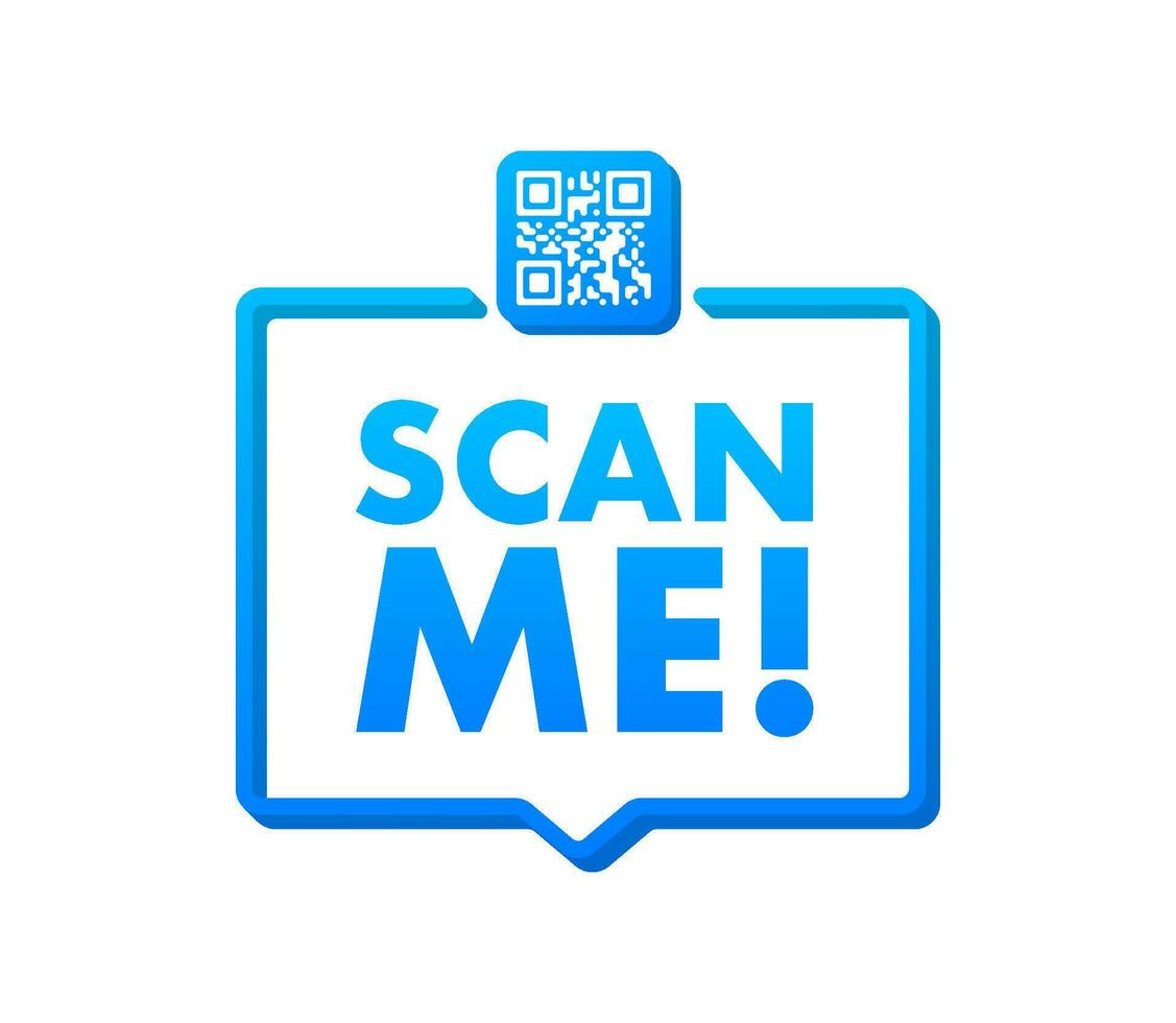 QR code for smartphone. Inscription scan me with smartphone icon. Qr code for payment. Motion graphics 4k vector