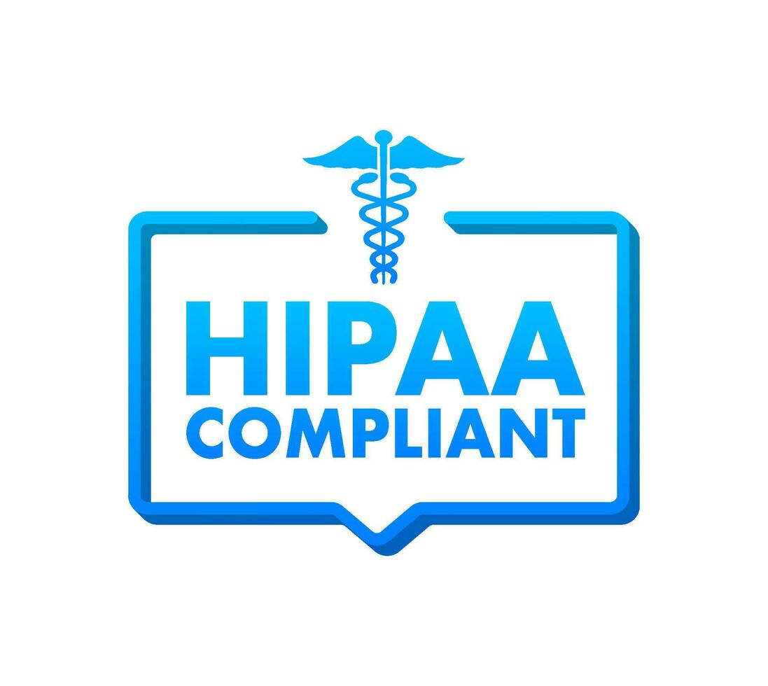 hipaa obediente. marca de verificación icono. movimiento gráficos diseño logo símbolo 4k vector