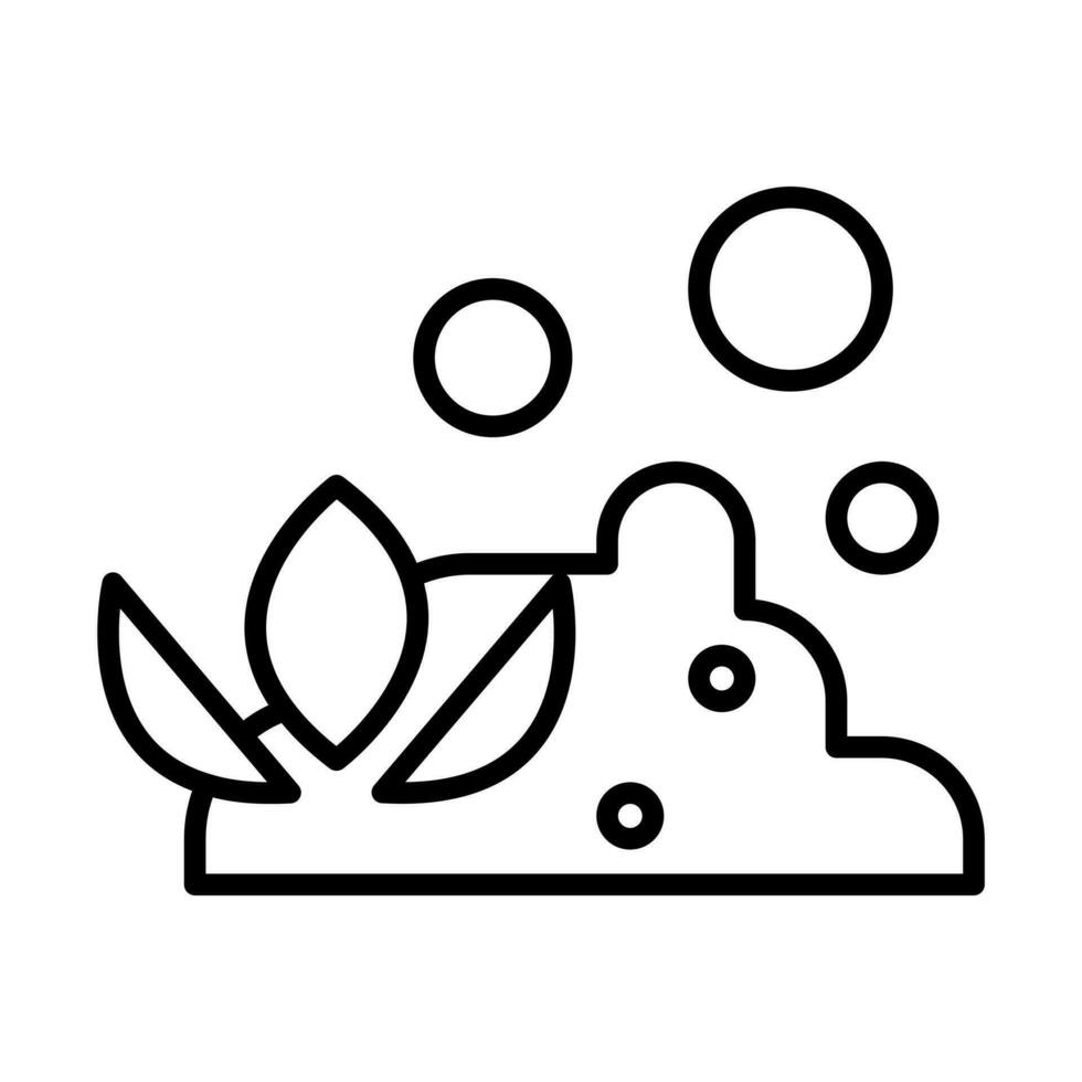 compost icon in line style vector