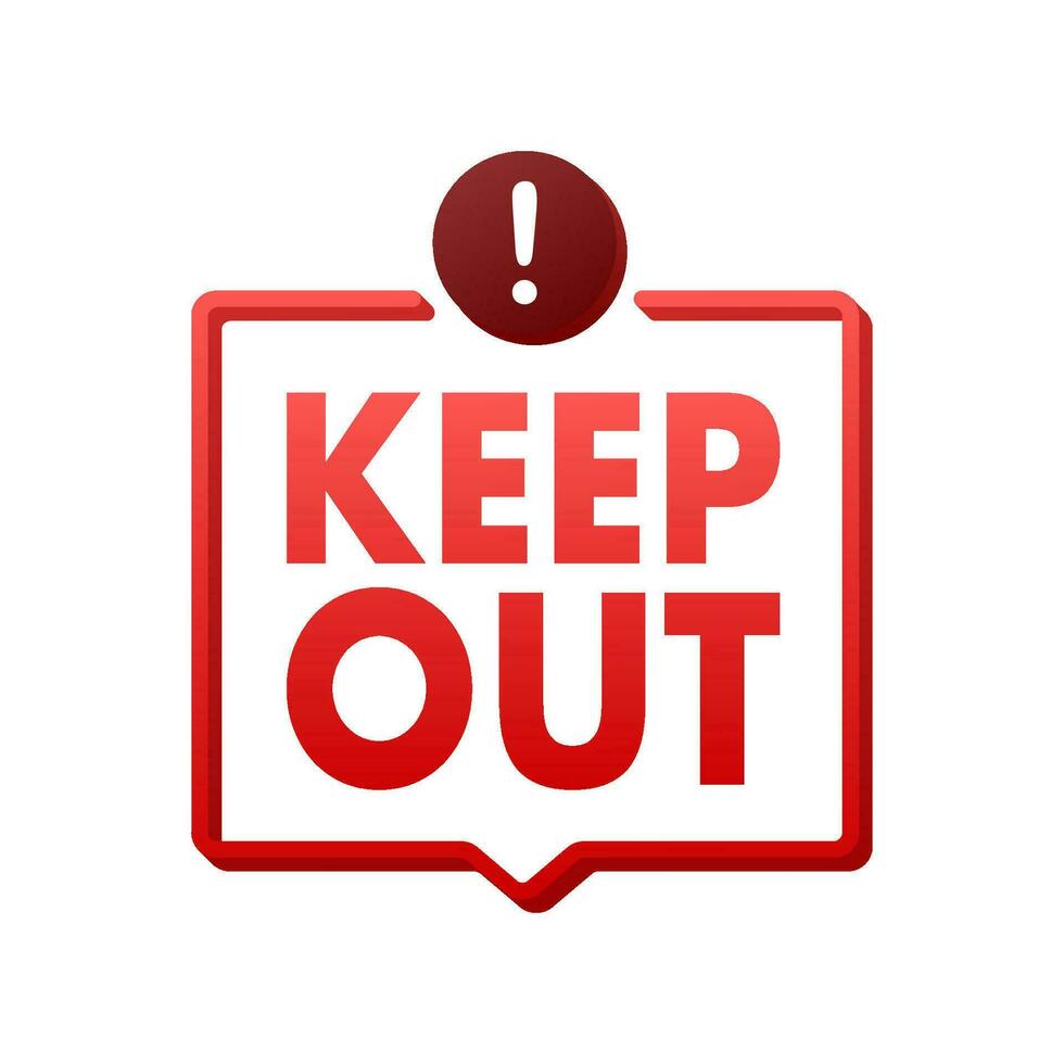 Keep out danger, great design for any purposes. Restriction icon. Security label. Motion graphics 4k vector