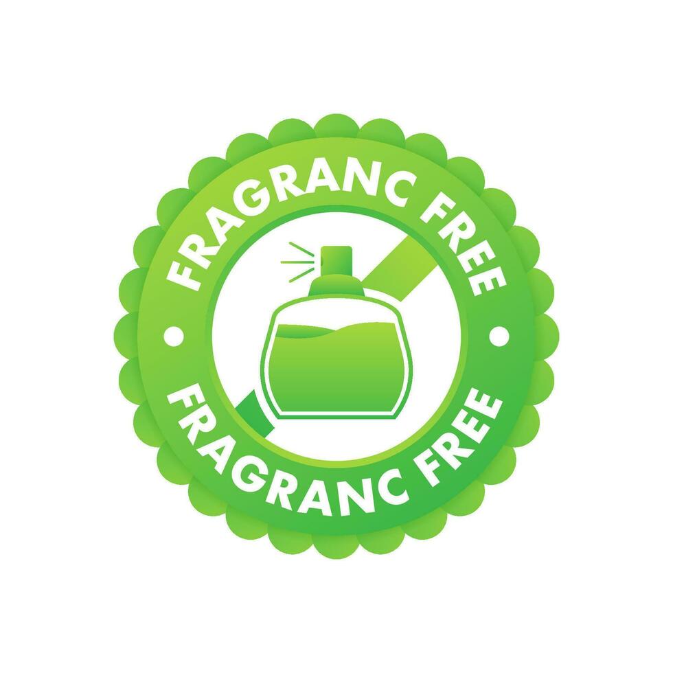 Fragrance free sign, label. No Perfume Cosmetic. Vector stock illustration 29340431 Vector Art at Vecteezy
