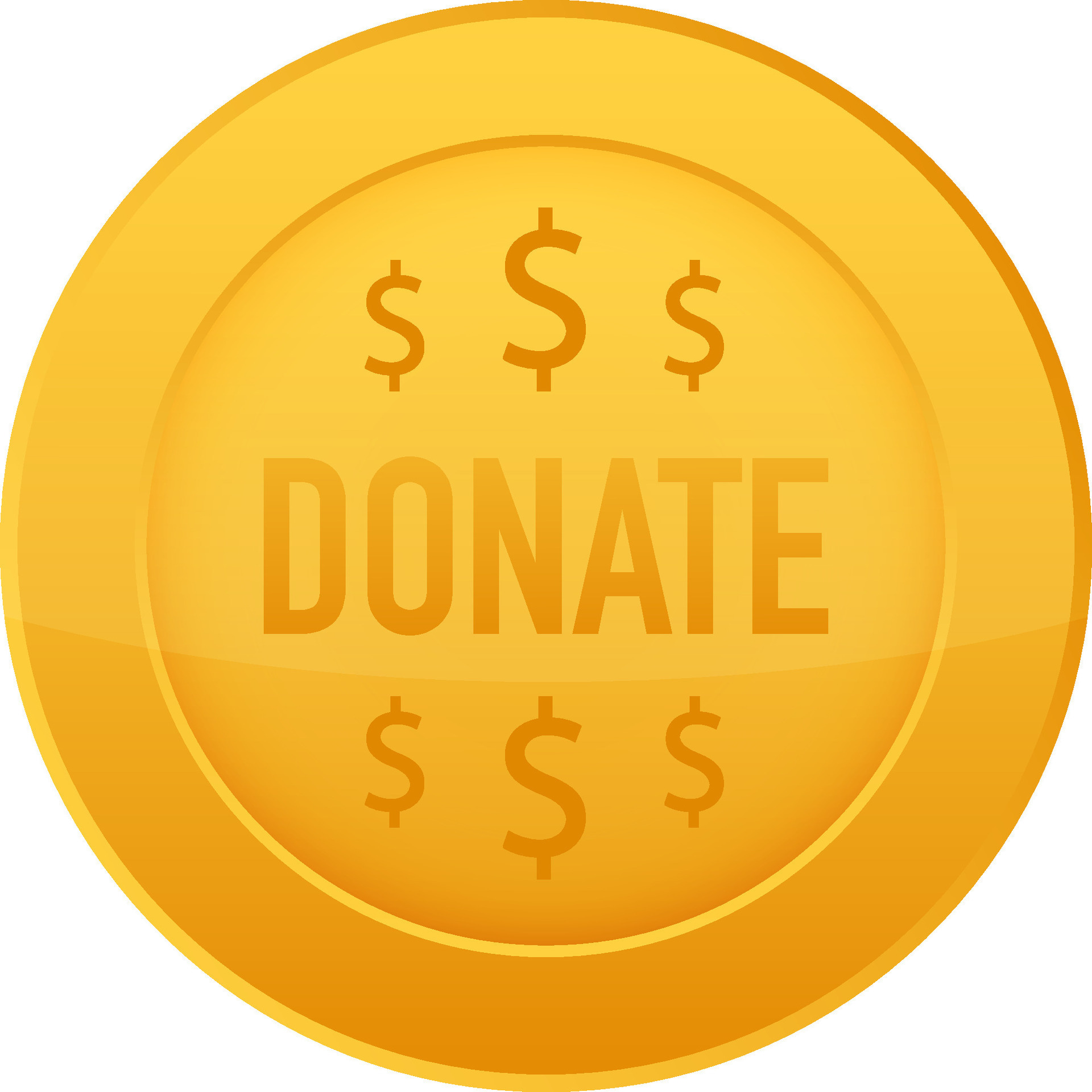 Vector Donate Concept Hand And Money Button In Flat Style