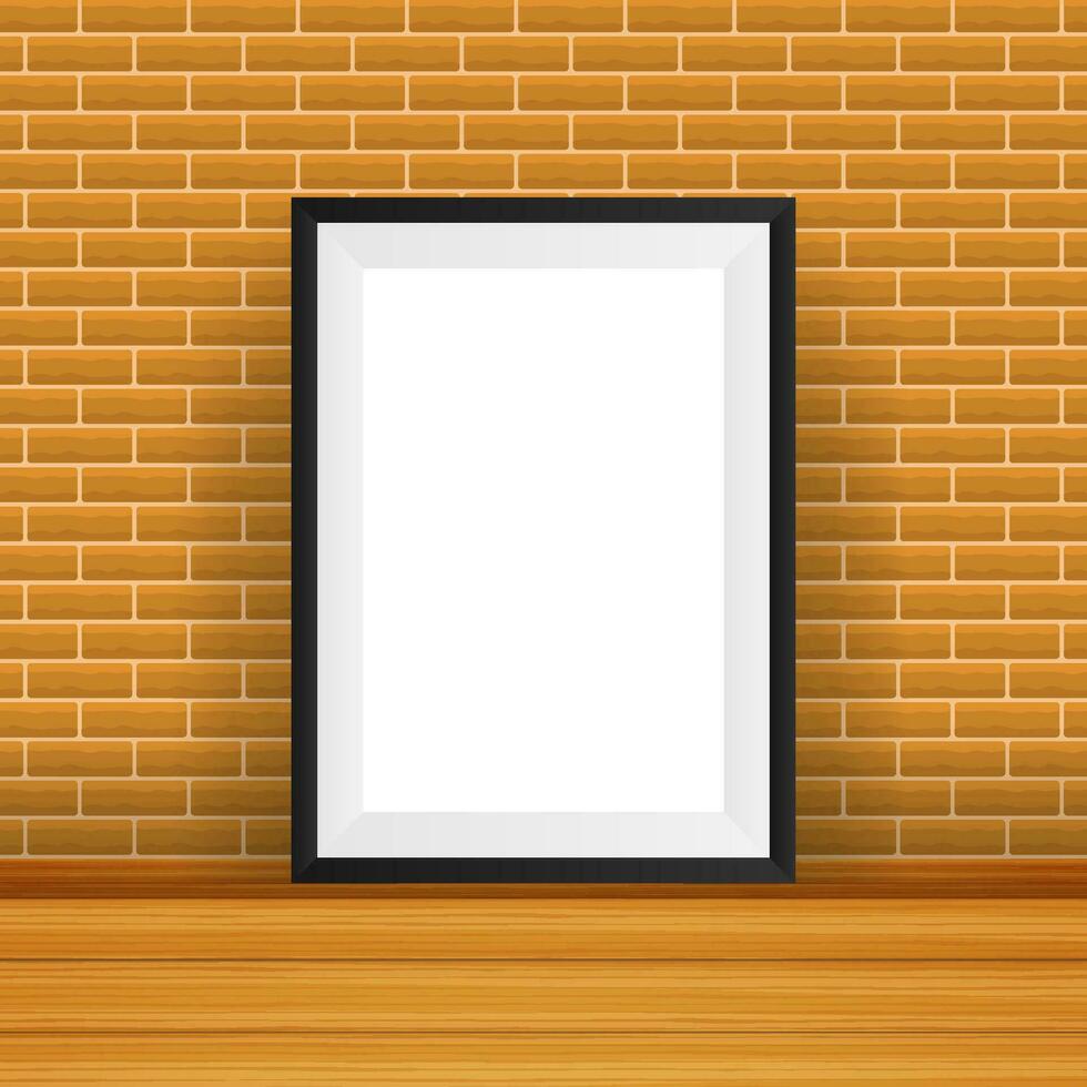 Rectangular Frame. Good For Display Your Projects. Blank For Exhibit vector