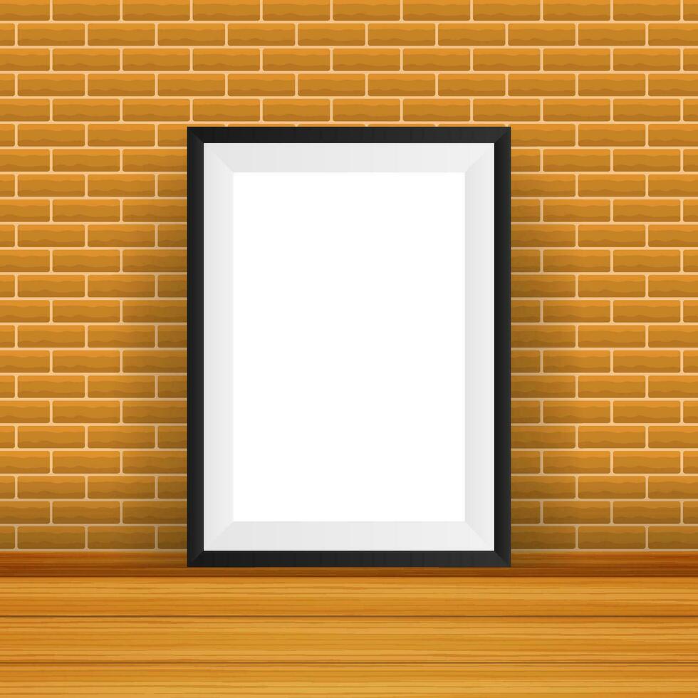 Rectangular Frame. Good For Display Your Projects. Blank For Exhibit vector