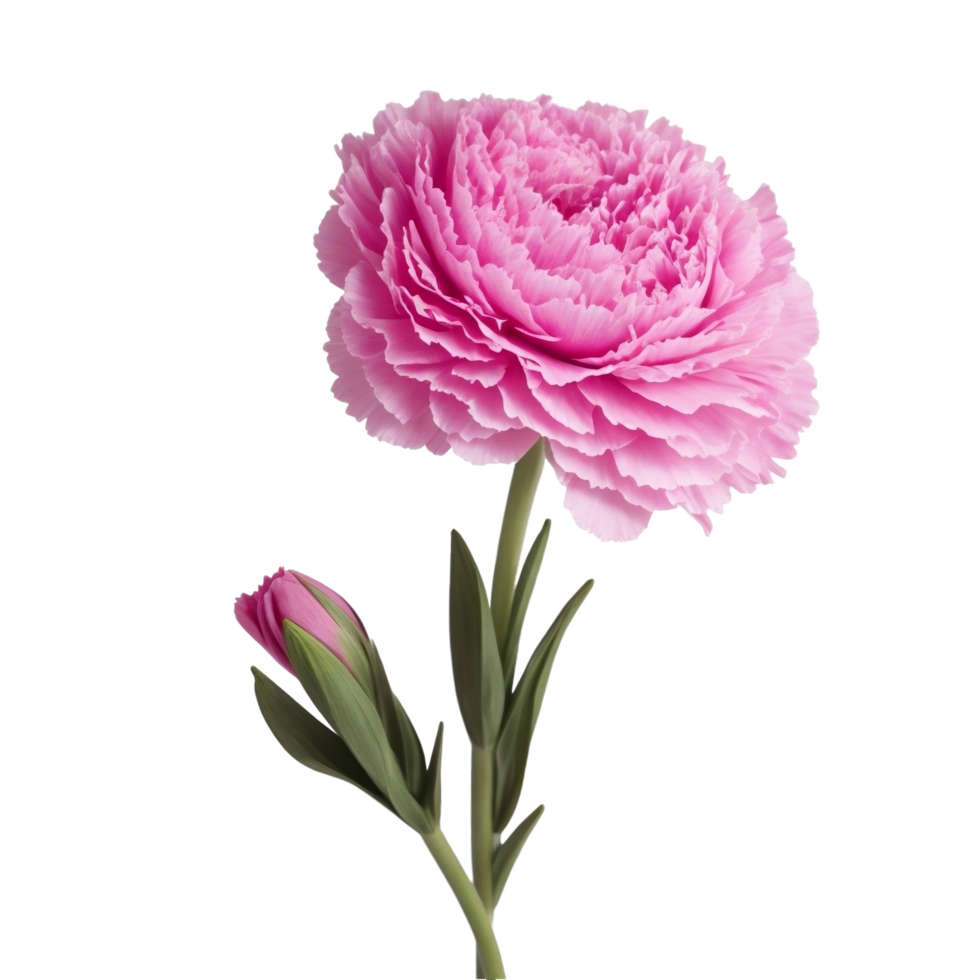 Pink Carnation flower , AI Generative png