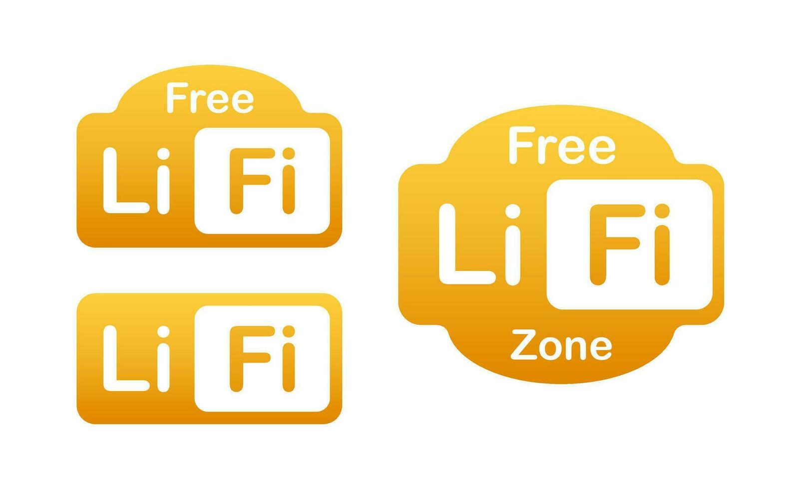 Li-fi wireless. Light Fidelity. Internet and networking. Vector stock illustration.