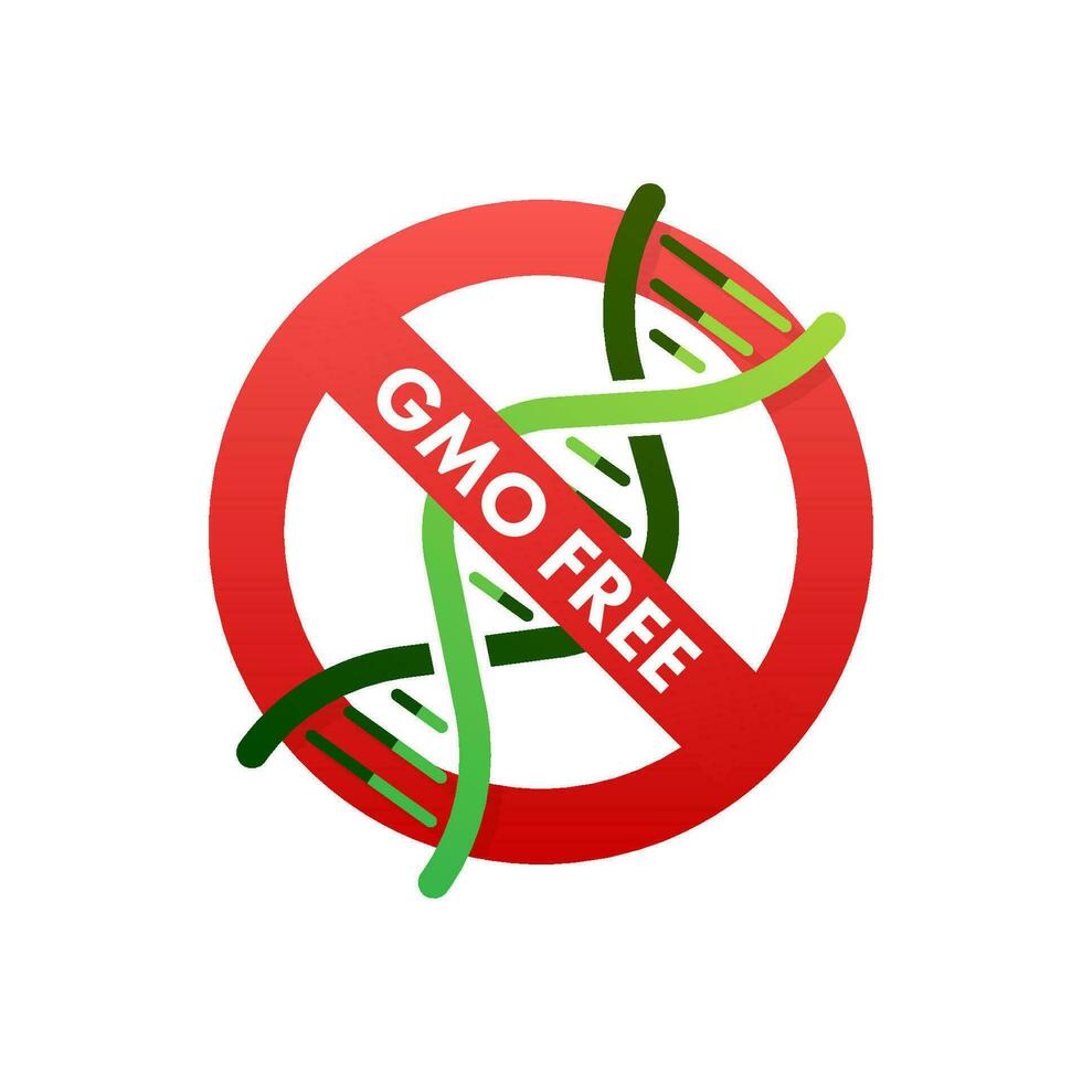 Green colored GMO free emblems, badge, logo, icon. Motion graphics 4k vector