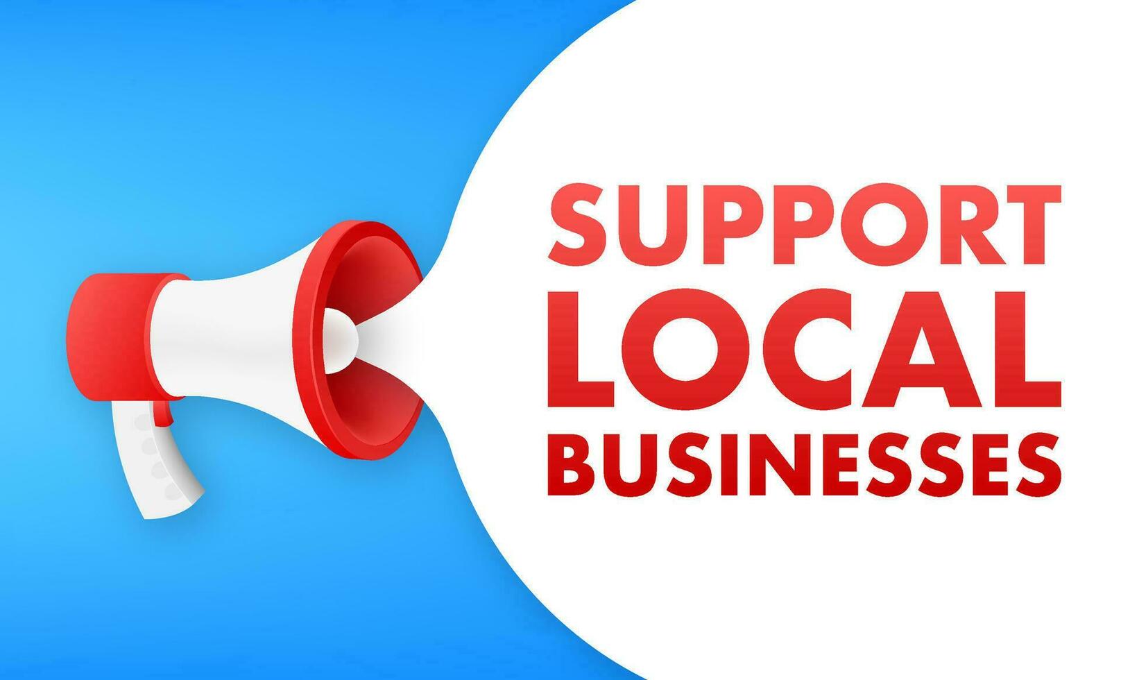apoyo local negocios tienda local. comprar pequeño negocio. vector valores ilustración.