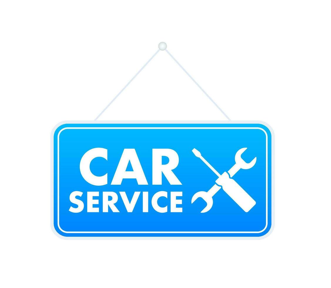 auto, coche Servicio y reparar. vector valores ilustración.