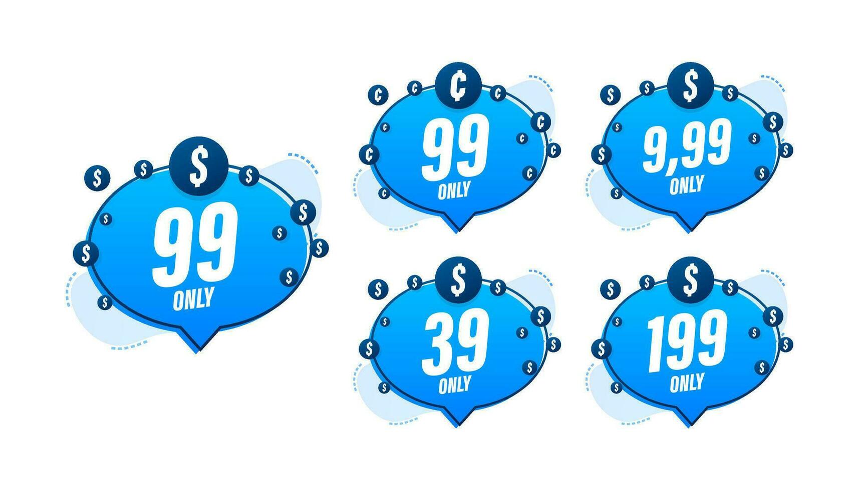Discount sticker. Template with 99 only. Motion graphics template design. Sale, price tag. Sale banner badge. Special offer price sign. Motion graphics 4k vector