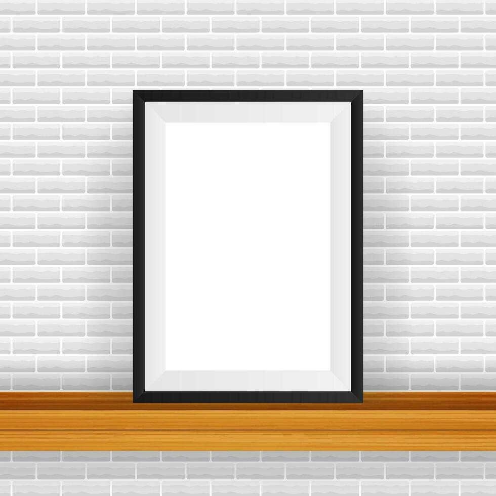 Rectangular Frame. Good For Display Your Projects. Blank For Exhibit vector