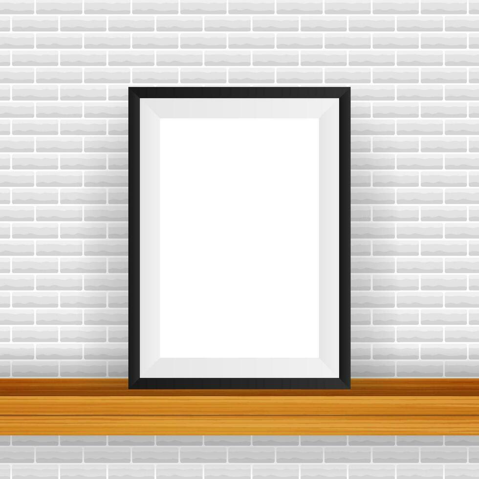 Rectangular Frame. Good For Display Your Projects. Blank For Exhibit vector