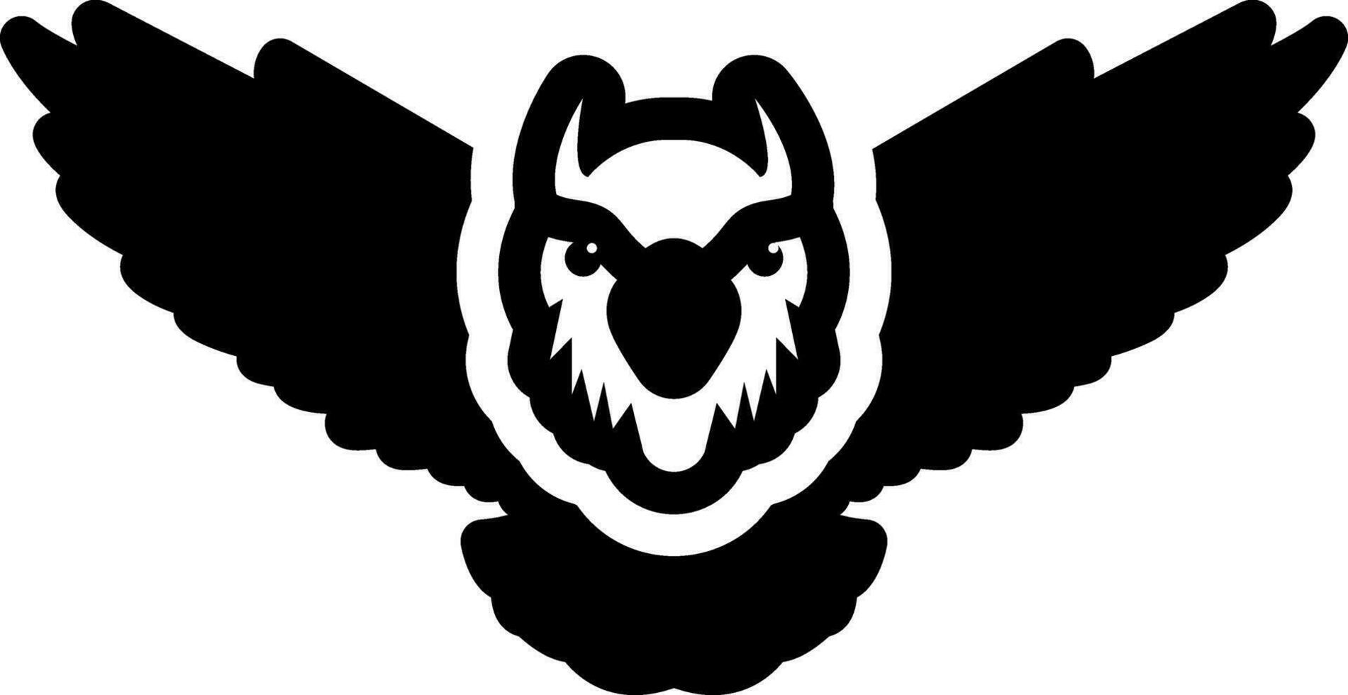 solid icon for eagles vector