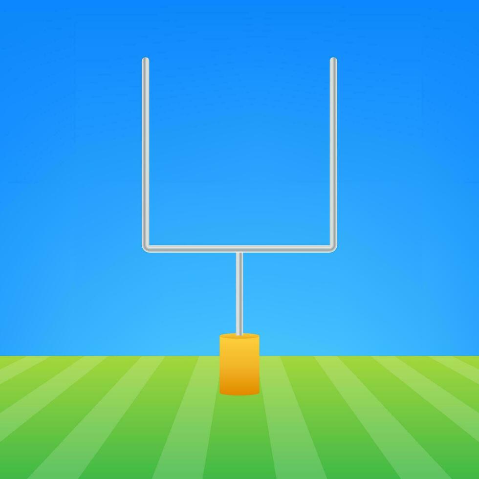 American football gate icon. Vector stock illustration.