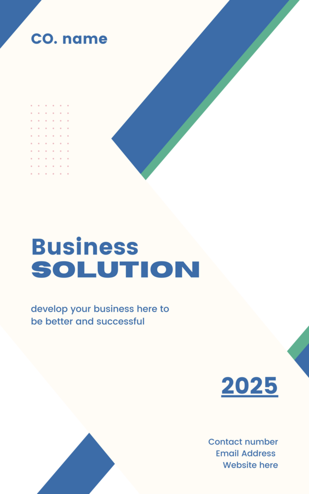 Modern Business Book Cover Design Template png