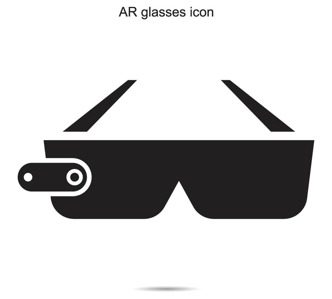 AR glasses icon, Vector illustration