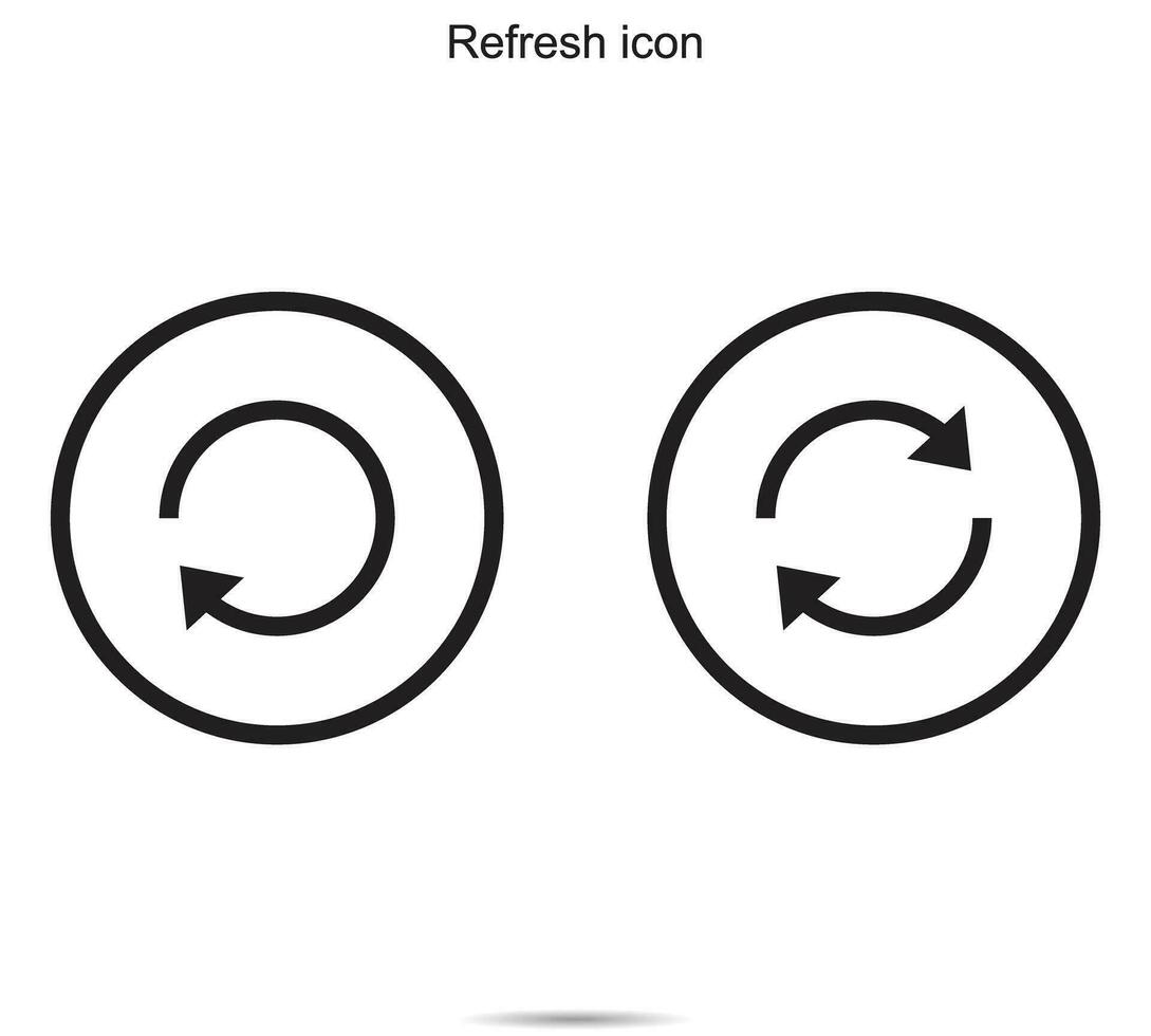 Refresh icon, Vector illustration