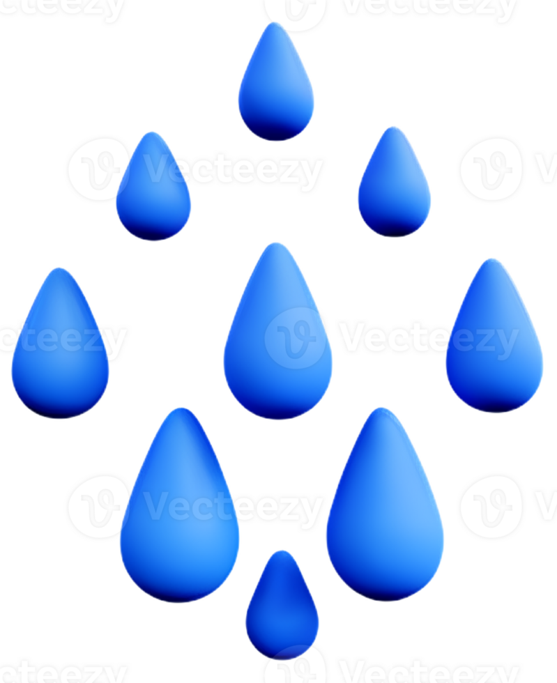 water drops element png