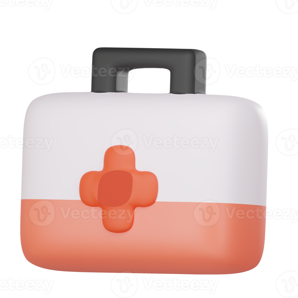3D render First Aid Kit png
